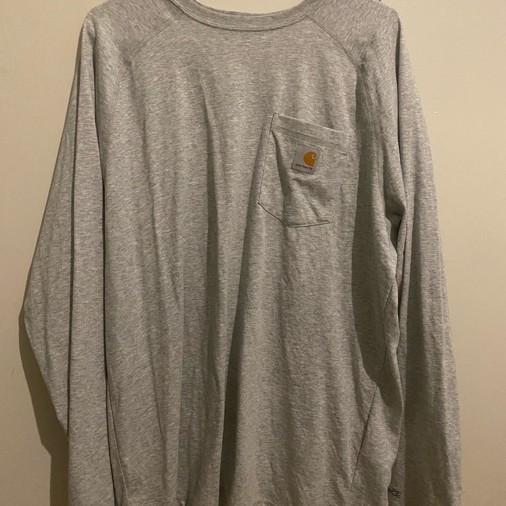 Carhartt Men's Gray Long Sleeve Shirt